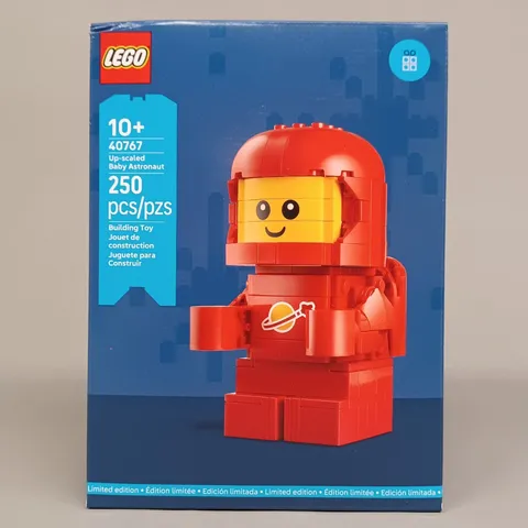 New LEGO Classic Space: Up-Scaled Baby Astronaut (40767) - Red, Printed Tiles