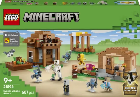 LEGO Minecraft Evoker Village Attack 21596 Building Set 11 Minecraft Minifigures