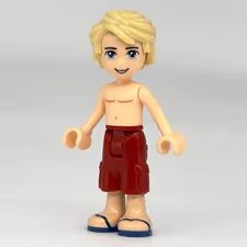 Lego Friends Mason Minifigure Shirtless - frnd0265 - 41347 Heartlake Resort