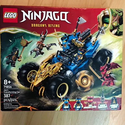 LEGO NINJAGO 71856 Jay's Transforming Car 387pcs Dragons Rising Set