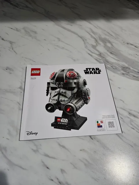 Lego Star Wars AT-AT Driver Helmet 75429 Instruction Booklet