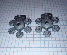2 Bionicle Weapon Shield Lego 44938 Pearl Light Gray 5 x 5 Bionicle WYSIWYG IRL