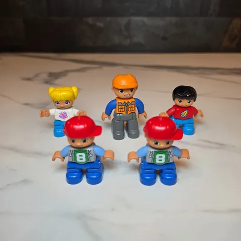 RARE Lot of 5 Lego Toddler Duplo Figures Minifigures Boys Girls Child Children