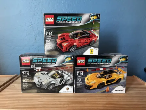 LEGO Speed Champions Lot 3 Sets 75899 LaFerrari 75909 P1 75910 918 Spyder-SEALED