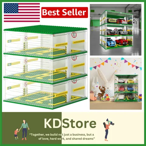 Creative 3-Layer DIY Parking Display Case for Speed Champions Cars - 130 PCS