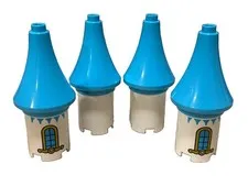 LEGO DUPLO Replacement Add On White Blue Tower Parts Castle