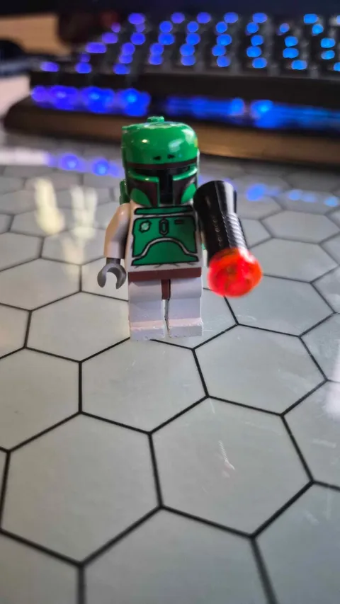 Lego Star Wars - Boba Fett (sw0002a) 2006 Bluish Gray Set 6209 6210