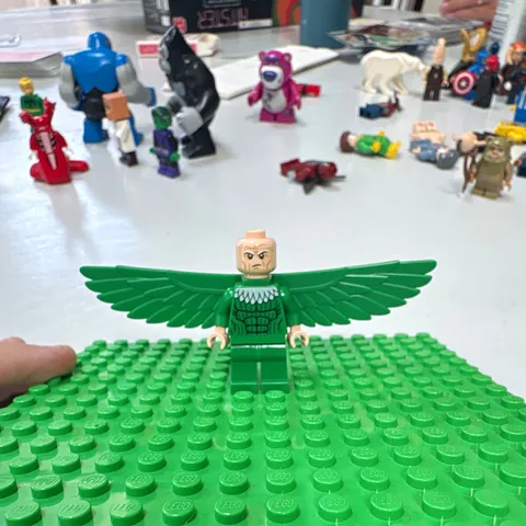 LEGO Marvel Vulture Minifigure Plastic Figure w/ Large Green Wings