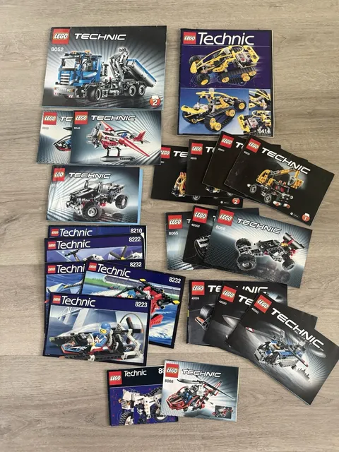 Lot 20+ LEGO Technic Instruction Manuals 8052 8046 8068 8414 42031 More