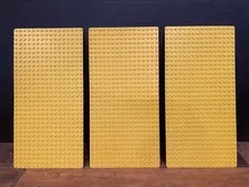 Lego Baseplate 16x32 Yellow Lot Of 3. Vintage