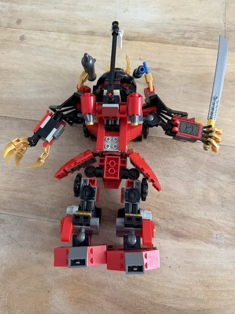 LEGO NINJAGO Samurai Mech 9448 98% complete + Kai’s mini dragon 