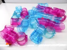 LEGO 34 piece Cylinder Tubes Lot Curved & Straight 49736 49737 {WASHED}