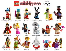 Lego 71038 Disney 100 Years Mini figures Minifigs Full Set