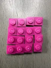 LEGO 3024 1x1 Magenta Plates Mosaic Parts 16pcs