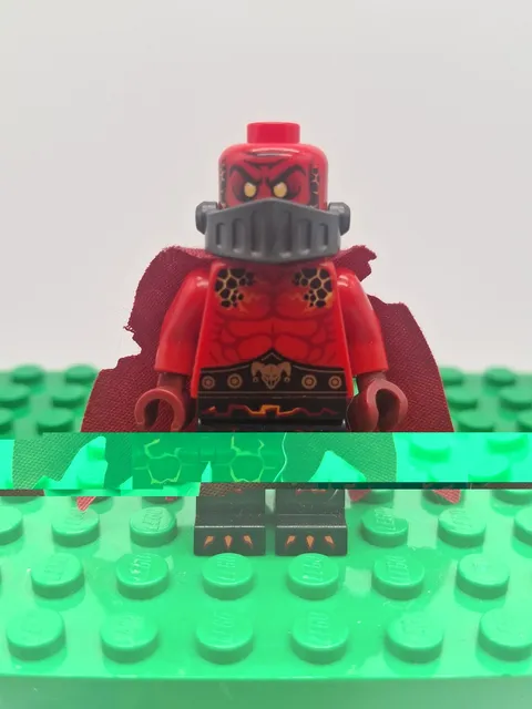 LEGO Minifigure - General Magmar (nex051) ~ Missing Hair