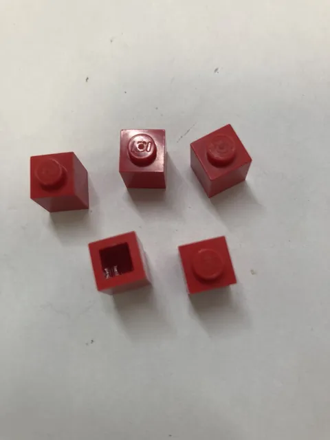 LEGO Red Parts~5-1x1  Red