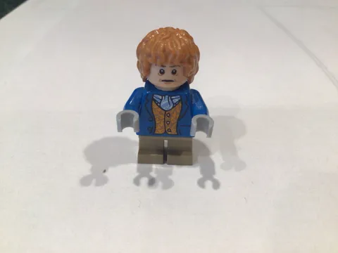 Lego Blue Coat Bilbo Baggins (2013 The Hobbit Blu-Ray Exclusive Lego Minifigure)