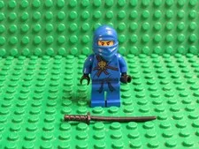 LEGO NINJAGO Jay the golden weapons blue ninja minifigure hood JH26