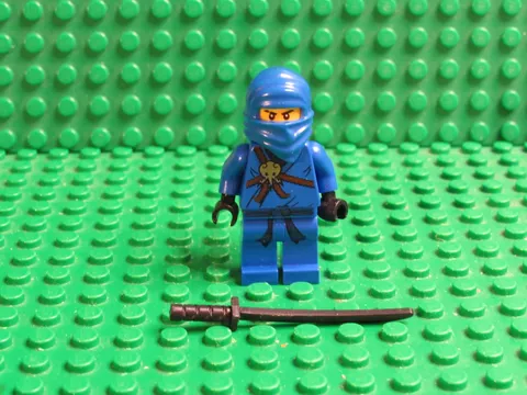 LEGO NINJAGO Jay the golden weapons blue ninja minifigure hood JH26