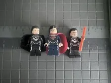 LEGO Lot of x3 General Zod and Superman Minifigures Read Desc