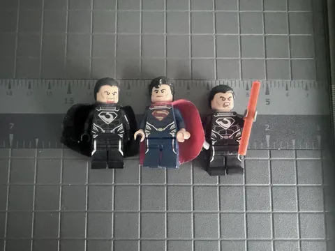 LEGO Lot of x3 General Zod and Superman Minifigures Read Desc