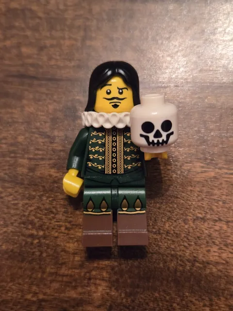 LEGO Minifigures Series 12 Shakespeare Minifigure w/ Green Outfit & Skull