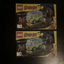 LEGO Scooby-Doo The Mystery Machine 75902 Instruction Manuals Books 1 & 2 Only