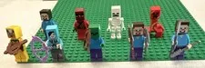 LEGO Minecraft Minifigures Lot of 9- Steve, Skeleton & Creeper Figures and more