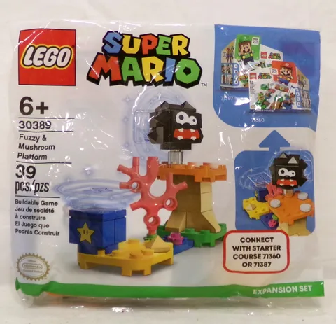2021 LEGO Super Mario 30389 Fuzzy & Mushroom Platform 39 Piece Expansion Set New