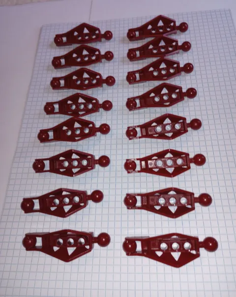 16 Lego 45749 Dk Red Bionicle Lower Leg Section Rahkshi type Genuine Lego 16 pcs