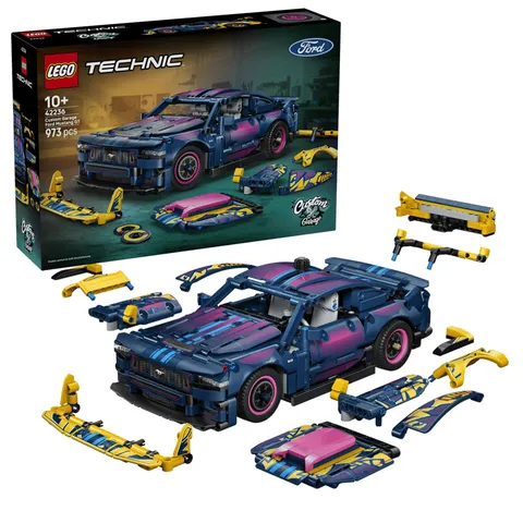 LEGO TECHNIC 42236 AUTO FORD MUSTANG GT CUSTOM GARAGE