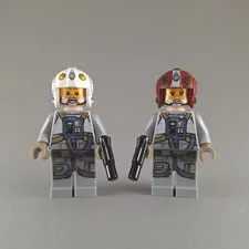 LEGO Star Wars Sandspeeder Pilot & Gunner Minifigure Lot sw0882 sw0881 75204