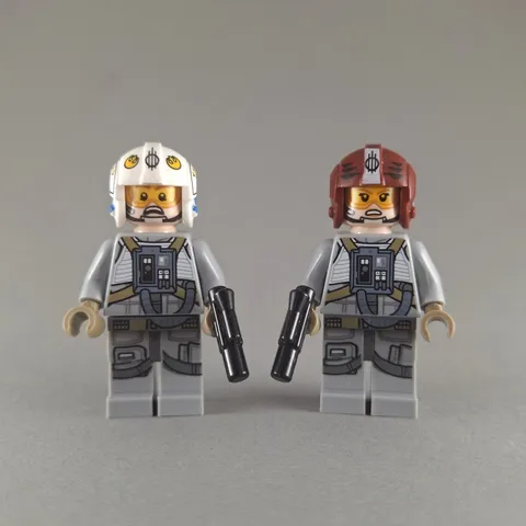 LEGO Star Wars Sandspeeder Pilot & Gunner Minifigure Lot sw0882 sw0881 75204