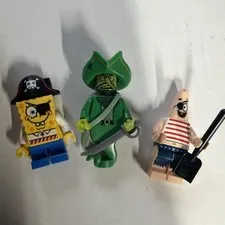 Lego The Flying Dutchman 3817 Minifig Green Pirate Ghost SpongeBob Patrick LOT