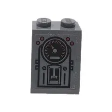 Lego TMNT 79104 Slope 65 2 x 2 x 2 with Bottom Tube with Sticker Shellraiser