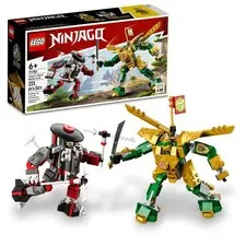 Lego NINJAGO Lloyd’s Mech Battle EVO Building Set 71781, with 2 Action Figure...