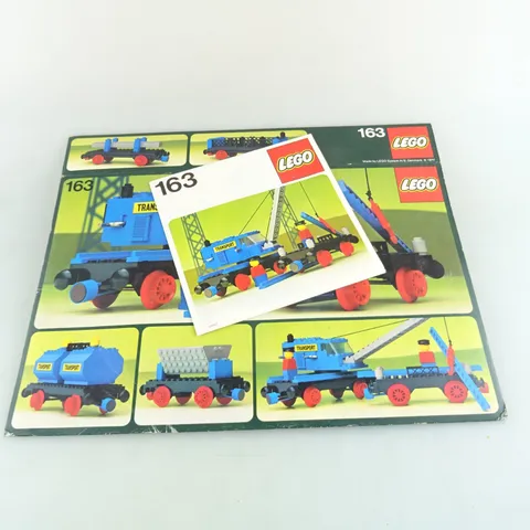 LEGO Original Packaging Outer Box + Instructions for No 163 Railway Crane Car TOP