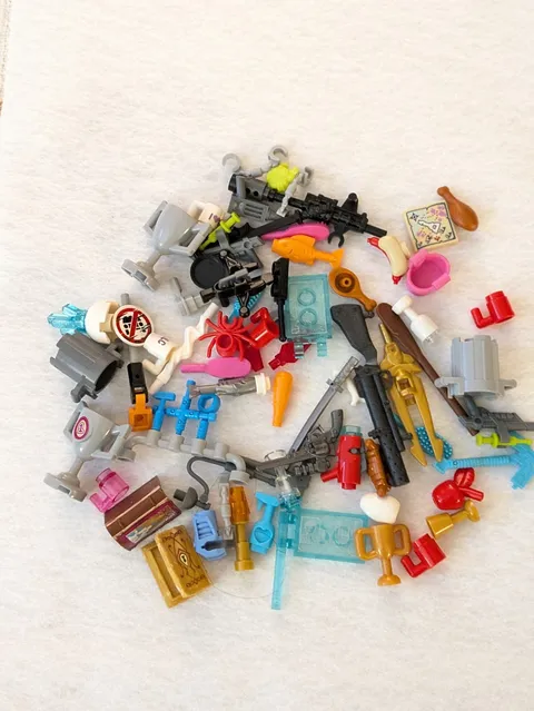 LEGO mixed Minifigures accessories, mini figure parts and other 50+ Pcs