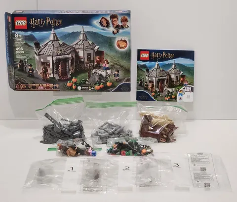 Lego Harry Potter Hagrid's Hut Buckbeaks Rescue 75947 Box Manual Original Bags