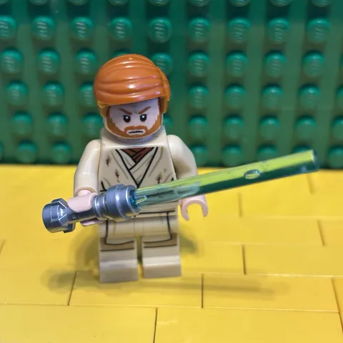 LEGO STAR WARS Obi-Wan Kenobi (SW1082) Minifig | Dirt Stain | Duel on Mustafar