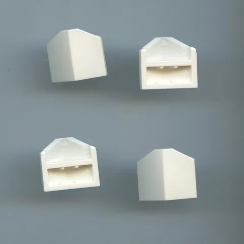 LEGO x 4 White Slope, Curved 33 2 x 2 Double / Inverted 1762