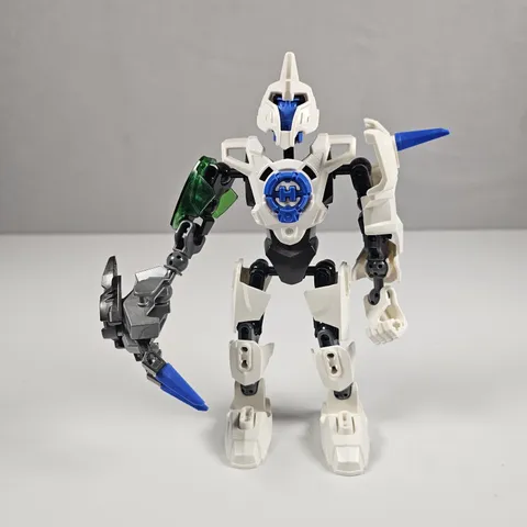 LEGO Hero Factory Stormer Figure White Blue Robot Action Figure Incomplete