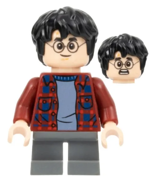 LEGO Harry Potter Plaid Flannel Shirt Short Legs Minifigure HP143