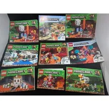 LEGO Minecraft Instruction Manual Lot 21143 21160 21142 21154 21168 21145 21139