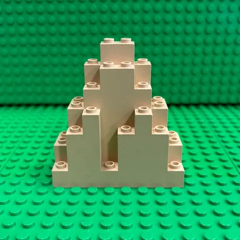 LEGO 6083 Tan LURP Rock Panel 3x8x7 Triangular Castle Mountain