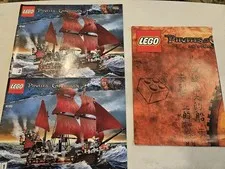 LEGO. PotC. Queen Anne's Revenge (4195). INSTRUCTION MANUAL Poster Used.