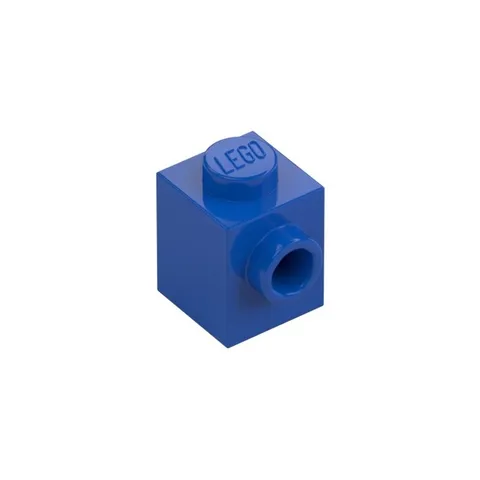 LEGO 18x Blue Brick, Modified 1 x 1 with Stud on Side inv.647