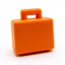LEGO DUPLO Suitcase Luggage Briefcase Duplo Bunny Embossed on Both Sides Orange 6427