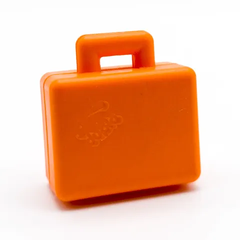 LEGO DUPLO Suitcase Luggage Briefcase Duplo Bunny Embossed on Both Sides Orange 6427