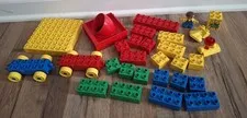 Vintage Lego Duplo Spooky House Tubes Set # 2223 Spider Train Man Incomplete
